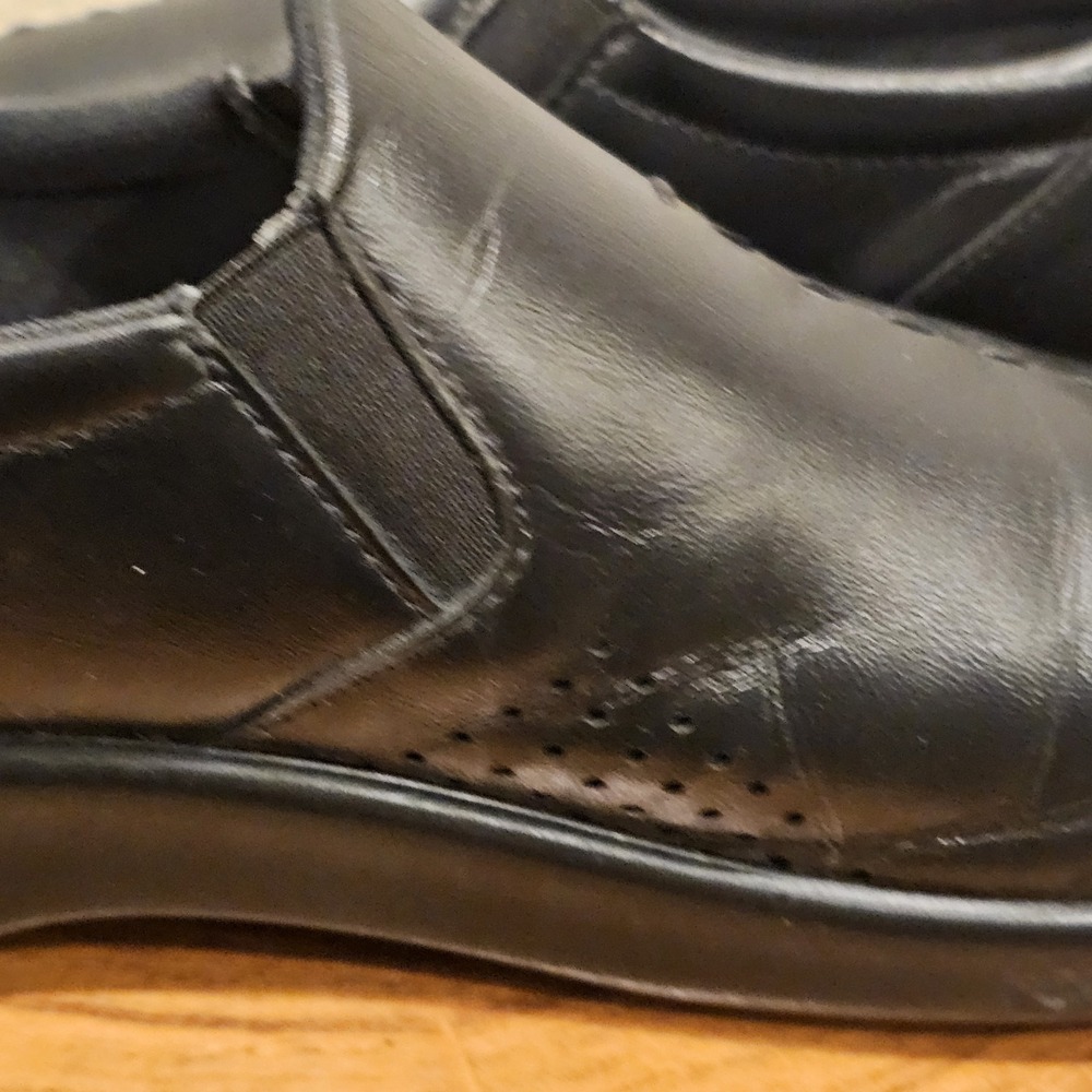 SAS ViVa Comfort Shoes Loafers Slip On Walking Flats Black Leather Womens Sz 8 N - Picture 10 of 12